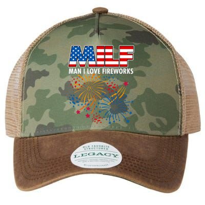 MILF Man I Love Firework Legacy Tie Dye Trucker Hat