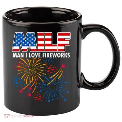 MILF Man I Love Firework 11oz C Handle Ceramic Mug