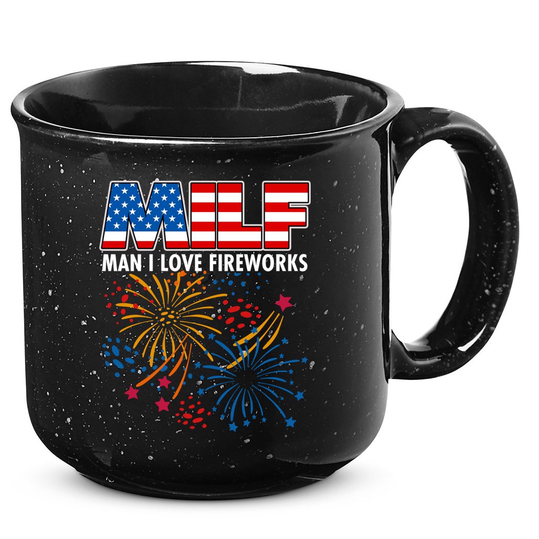 MILF Man I Love Firework 15oz Campfire Ceramic Mug