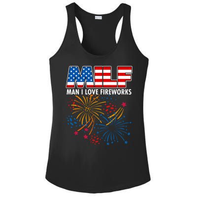 MILF Man I Love Firework Ladies PosiCharge Competitor Racerback Tank