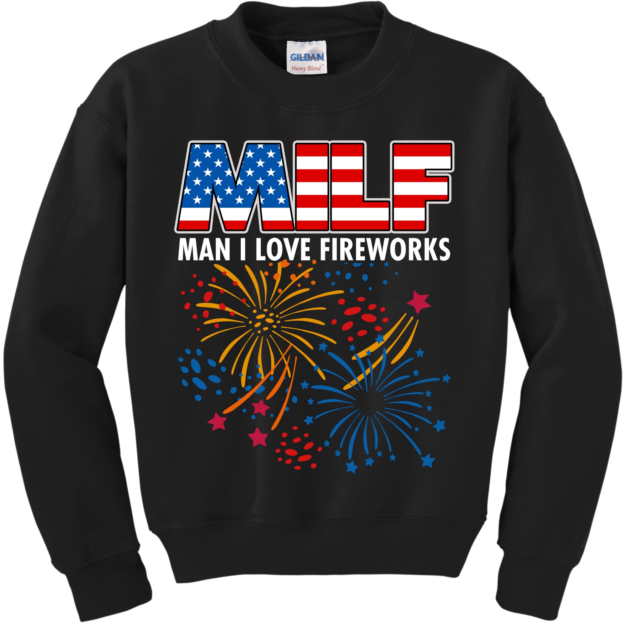 MILF Man I Love Firework Kids Sweatshirt