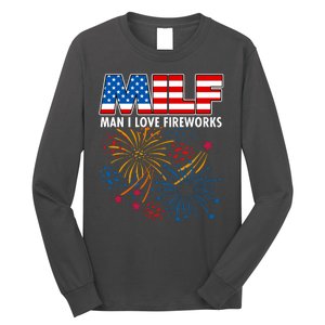 MILF Man I Love Firework Long Sleeve Shirt