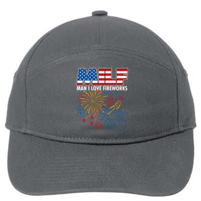 MILF Man I Love Firework 7-Panel Snapback Hat