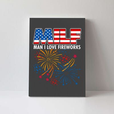 MILF Man I Love Firework Canvas