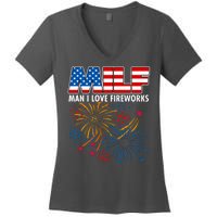 MILF Man I Love Firework Women's V-Neck T-Shirt