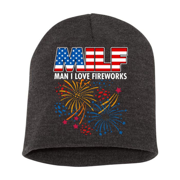 MILF Man I Love Firework Short Acrylic Beanie