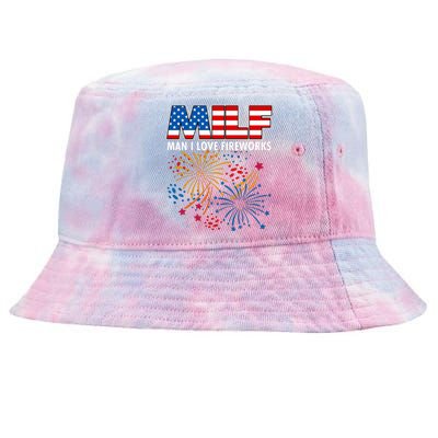 MILF Man I Love Firework Tie-Dyed Bucket Hat