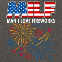MILF Man I Love Firework Cotton Canvas Backpack