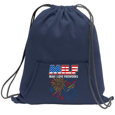 MILF Man I Love Firework Sweatshirt Cinch Pack Bag