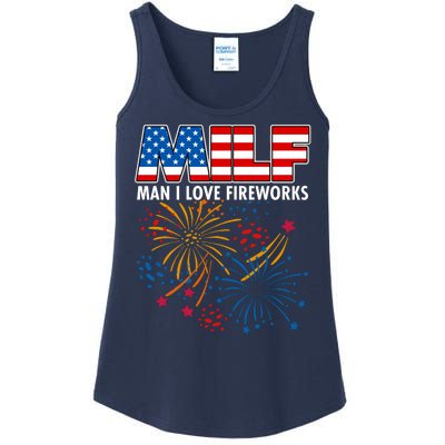 MILF Man I Love Firework Ladies Essential Tank