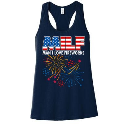 MILF Man I Love Firework Women's Racerback Tank