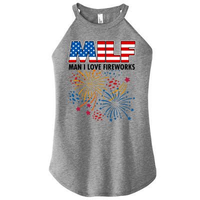 MILF Man I Love Firework Women's Perfect Tri Rocker Tank