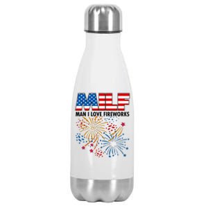 MILF Man I Love Firework Stainless Steel Insulated Water Bottle