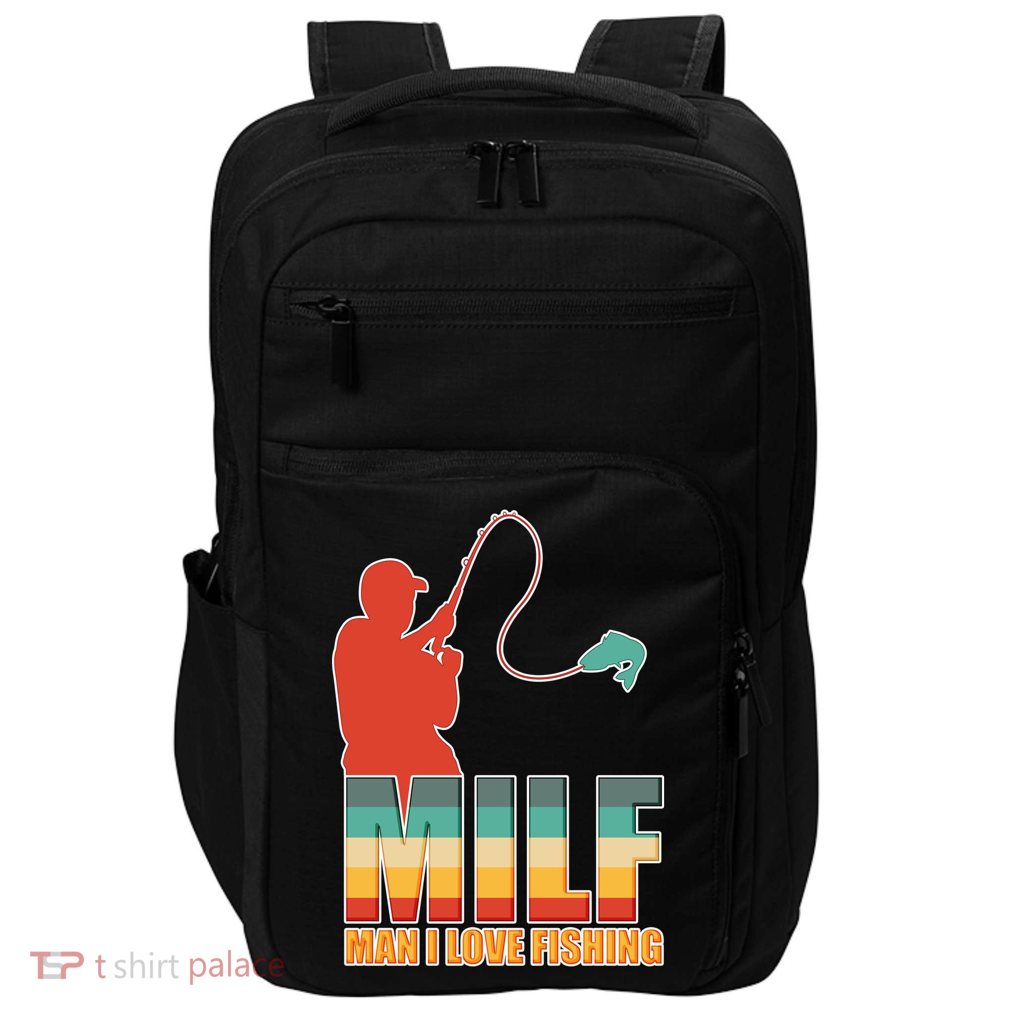 MILF Man I Love Fishing Impact Tech Backpack