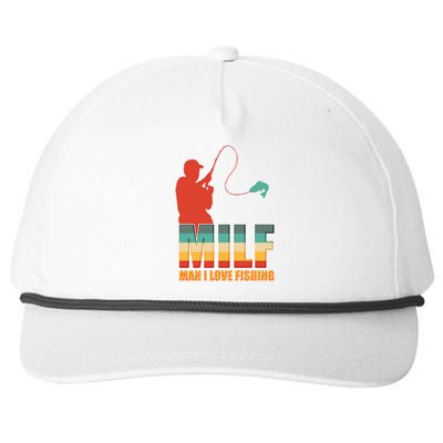 MILF Man I Love Fishing Snapback Five-Panel Rope Hat