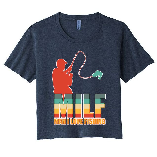 MILF Man I Love Fishing Crop Top