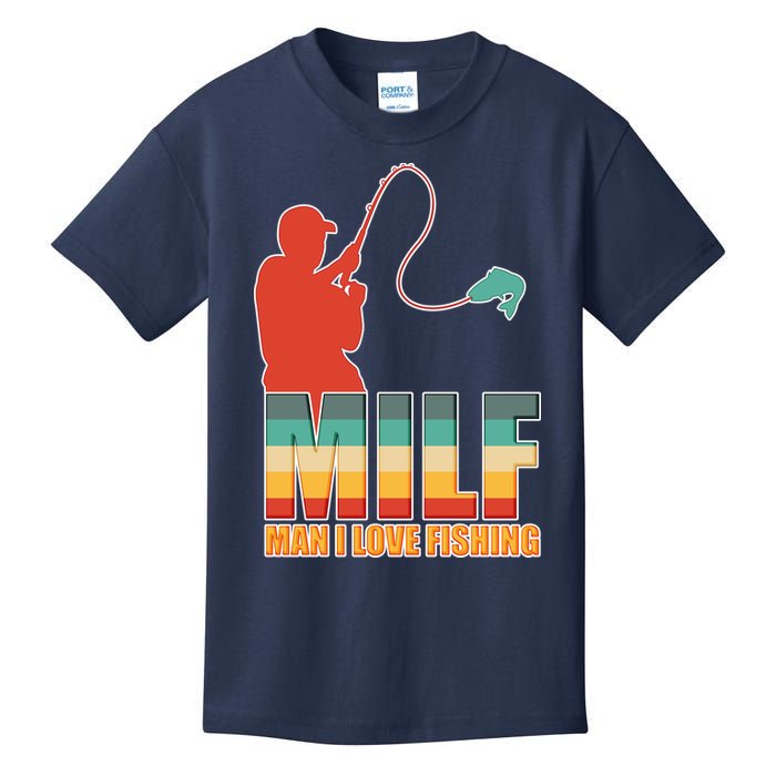 MILF Man I Love Fishing Kids T-Shirt