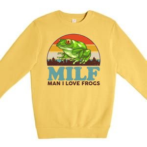 MILF Man I Love Frogs Premium Crewneck Sweatshirt