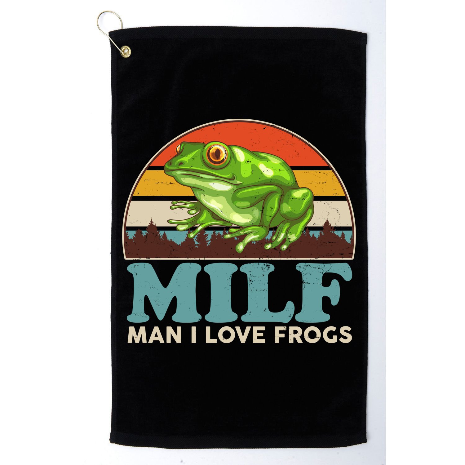 MILF Man I Love Frogs Golf Towel