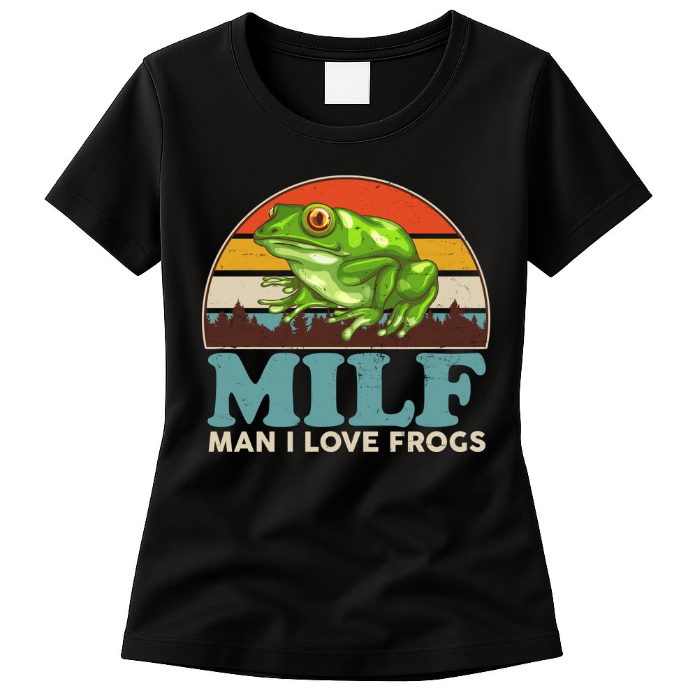 MILF Man I Love Frogs Womens T-Shirt