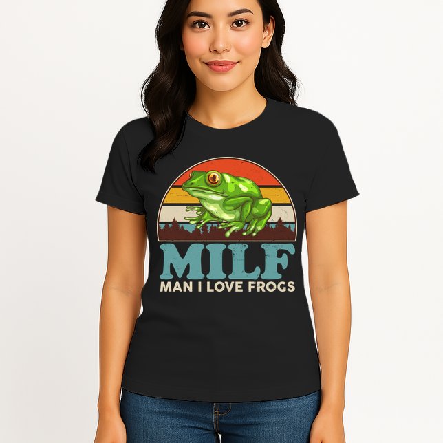 MILF Man I Love Frogs Womens T-Shirt