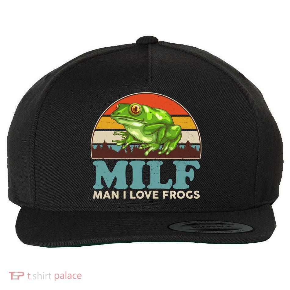 MILF Man I Love Frogs Wool Snapback Cap