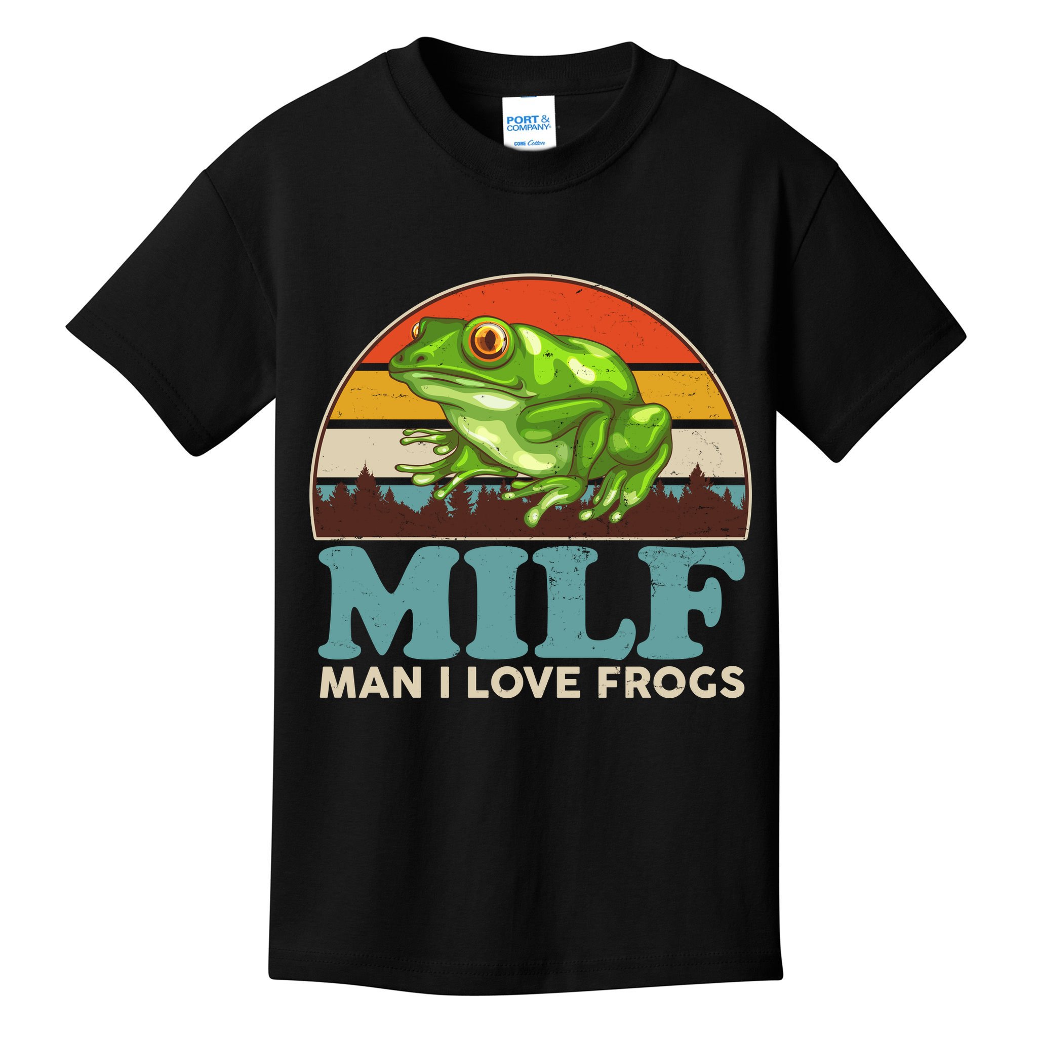 MILF Man I Love Frogs Kids T-Shirt
