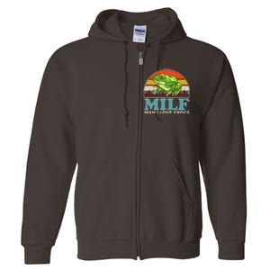 MILF Man I Love Frogs Full Zip Hoodie