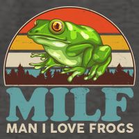 MILF Man I Love Frogs Vector Backpack