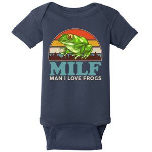 MILF Man I Love Frogs Baby Bodysuit