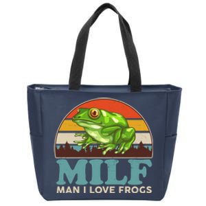 MILF Man I Love Frogs Zip Tote Bag