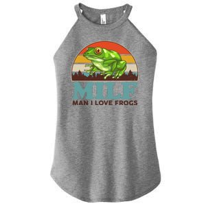 MILF Man I Love Frogs Women’s Perfect Tri Rocker Tank