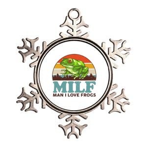 MILF Man I Love Frogs Metallic Star Ornament