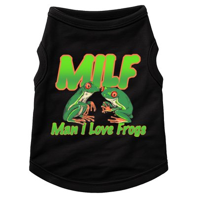 Milf Man I Love Frogs Funny Doggie Tank
