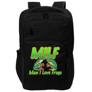 Milf Man I Love Frogs Funny Impact Tech Backpack