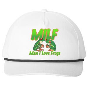 Milf Man I Love Frogs Funny Snapback Five-Panel Rope Hat