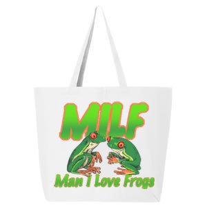 Milf Man I Love Frogs Funny 25L Jumbo Tote