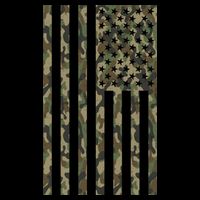 Military Camouflage USA American Flag Cooling Performance Crew T-Shirt