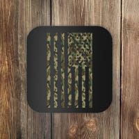 Military Camouflage USA American Flag Coaster