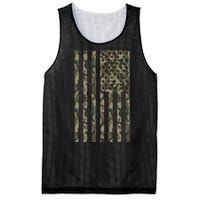 Military Camouflage USA American Flag Mesh Reversible Basketball Jersey Tank