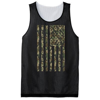 Military Camouflage USA American Flag Mesh Reversible Basketball Jersey Tank