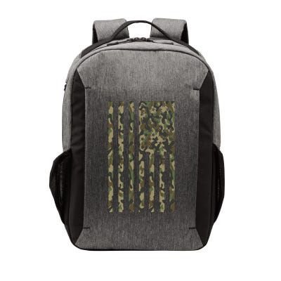 Military Camouflage USA American Flag Vector Backpack