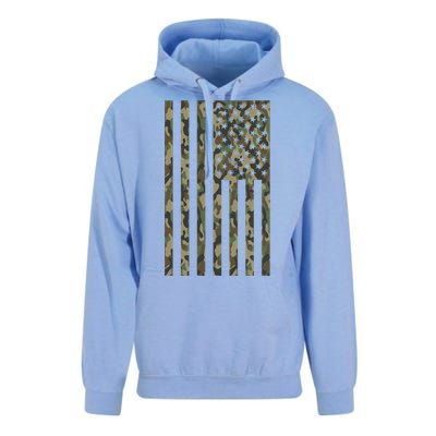 Military Camouflage USA American Flag Unisex Surf Hoodie