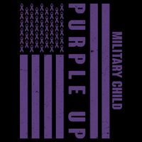 Military Child Purple UP US American Flag Mug