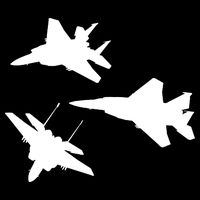 Military Fighter Jets Button