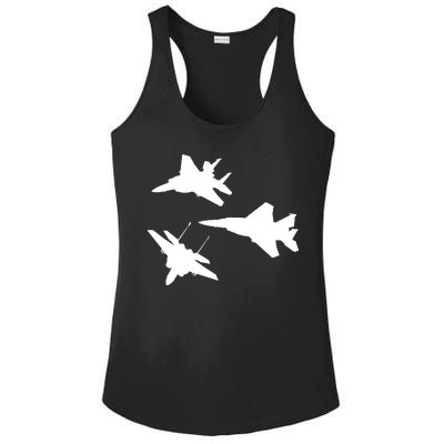 Military Fighter Jets Ladies PosiCharge Competitor Racerback Tank