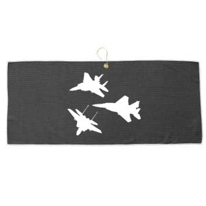 Military Fighter Jets Large Microfiber Waffle Golf Towel