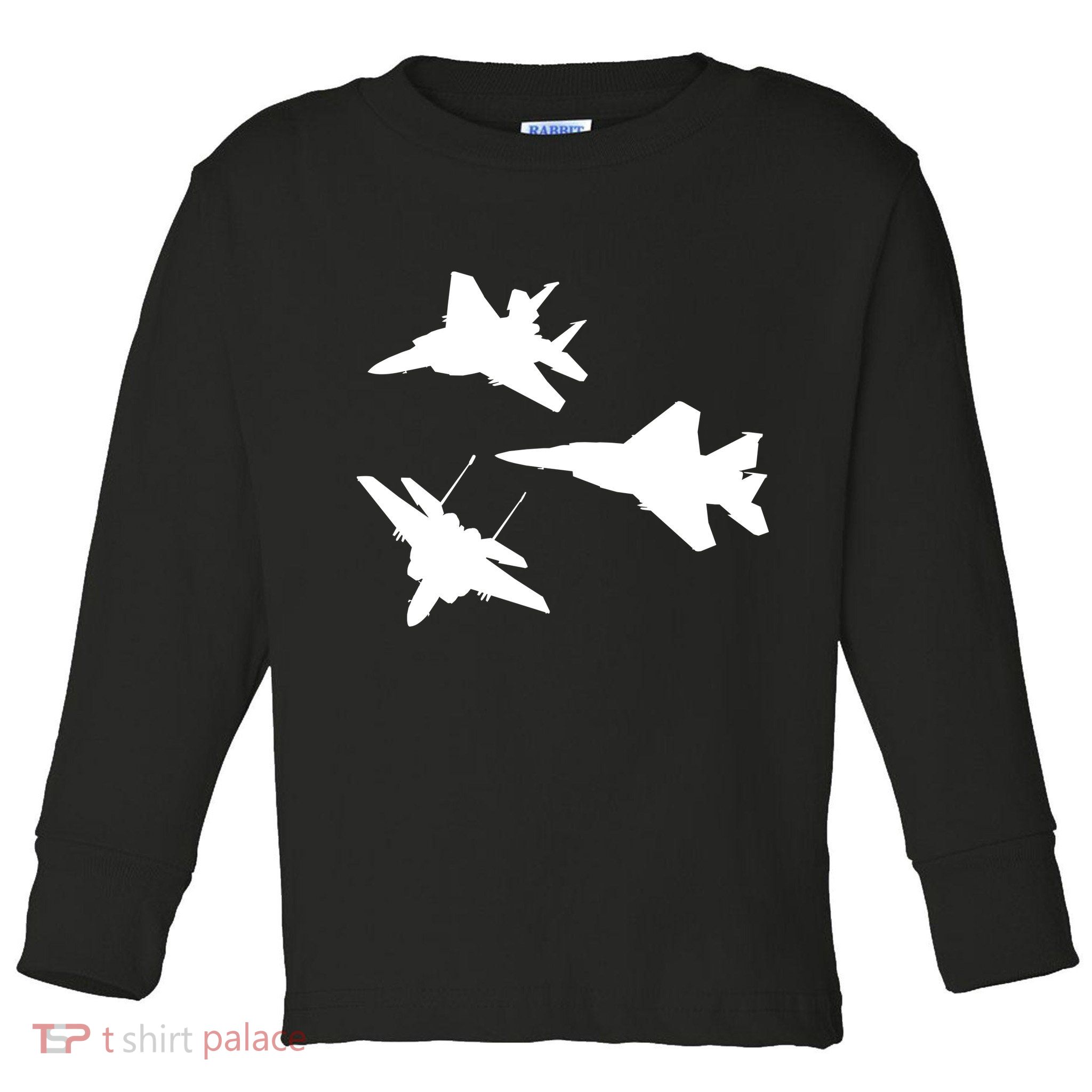 Military Fighter Jets Toddler Long Sleeve Shirt