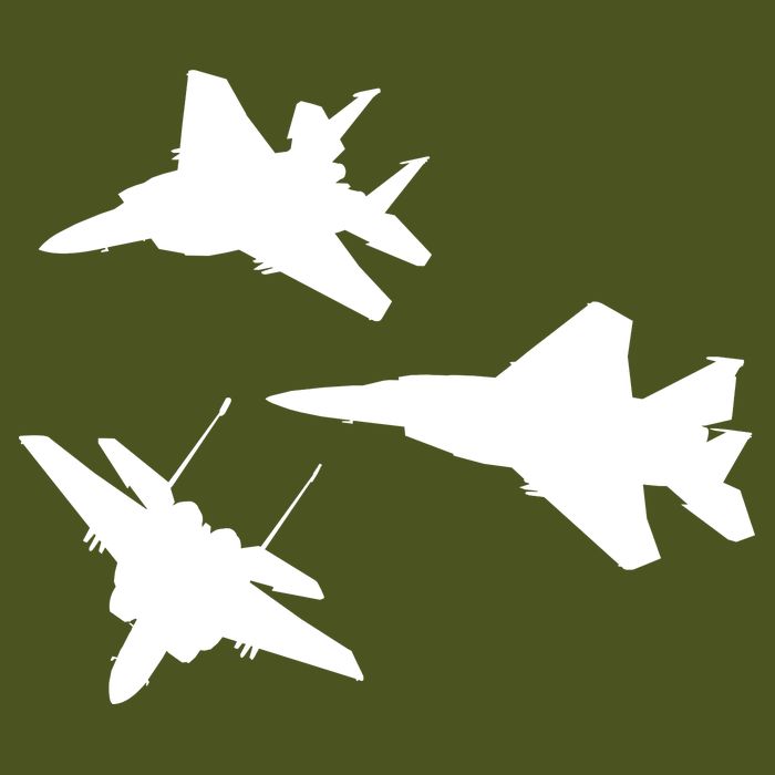 Military Fighter Jets Sustainable Bucket Hat