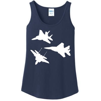 Military Fighter Jets Ladies Essential Tank